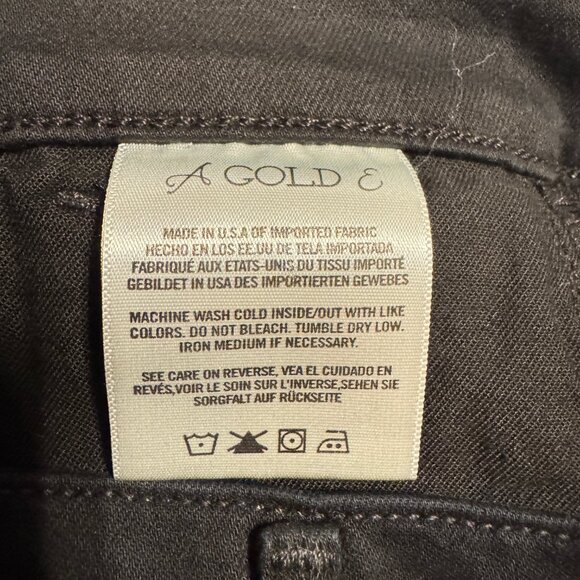 AGOLDE Sophie Goth Punk Distressed Ripped High Rise Skinny Jeans in Black Sz. 27 - Picture 6 of 13